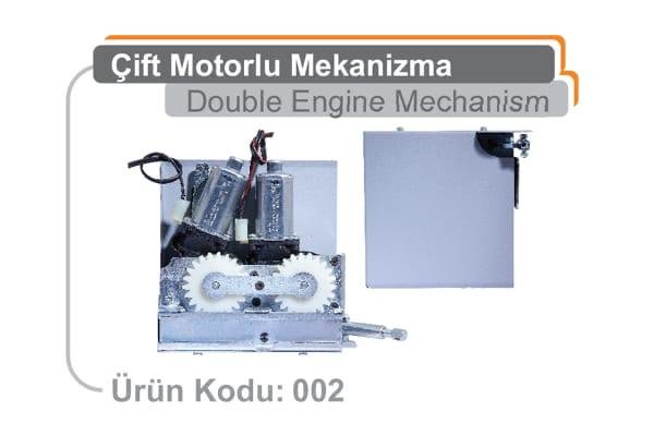 ÇİFTLİ KAYAR KAPI MOTORU