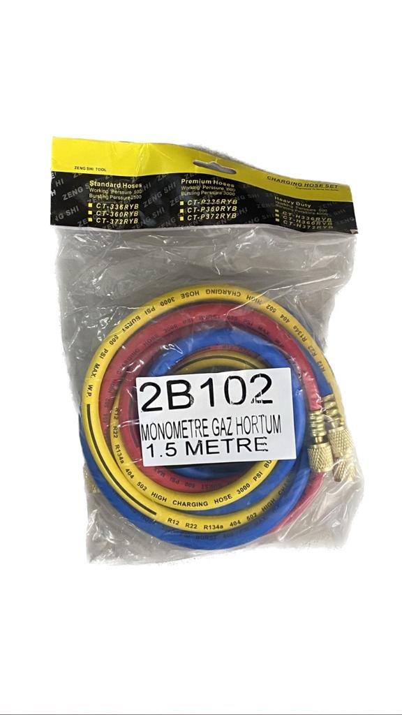 2B102 MONOMETRE GAZ HORTUMU 1.5 METRE