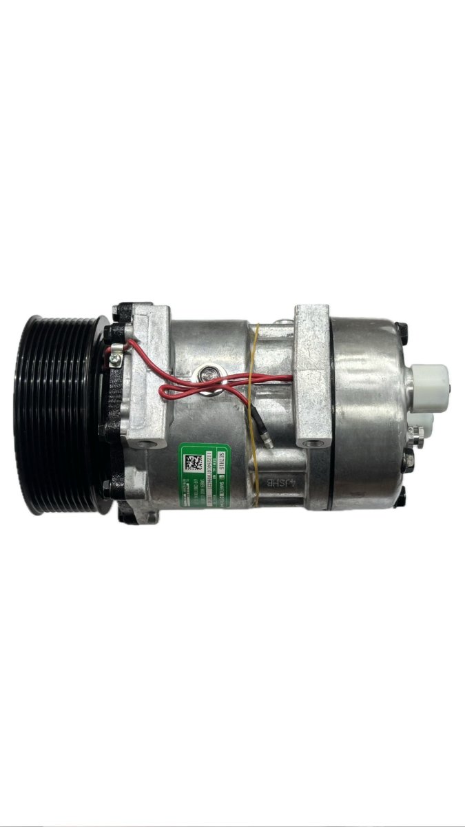 1027AX 7H15 ÜSTTEN ÇIKIŞ İNCE KALIN BLOK SAPLAMALI NEW HOLLAND 12V 10PK (SANDEN) KLİMA KOMPRESÖRÜ